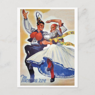 Moravische volksdans, Tsjechië Briefkaart