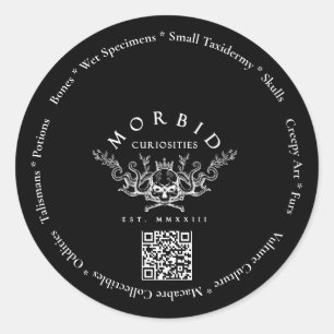 Morbid curiosities Botten Vulture Culture Taxiderm Ronde Sticker