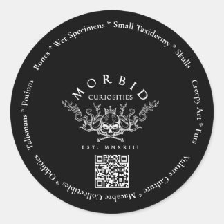Morbid curiosities Botten Vulture Culture Taxiderm Ronde Sticker