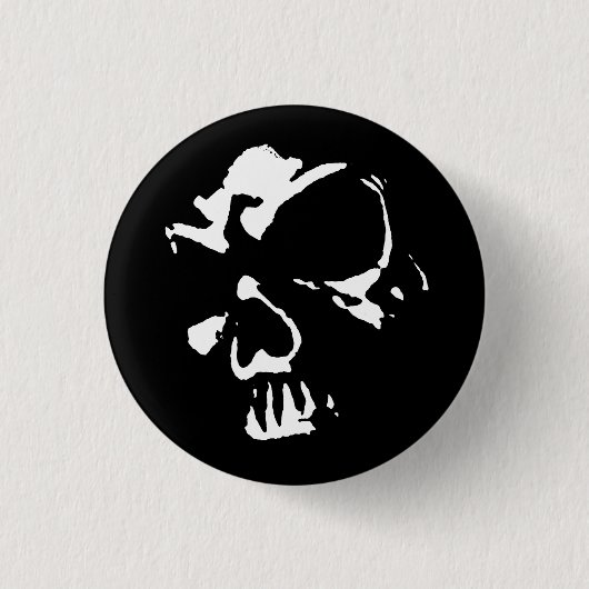 Morbid Skull Ronde Button 3,2 Cm (Voorkant)