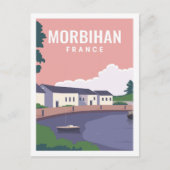 Morbihan Frankrijk Beroemde Reisplaats Illustratie Briefkaart (Voorkant)
