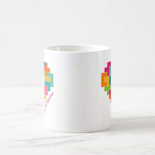 Morceau, amour et polyominos Mug (Centre)