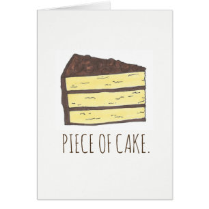 Morceau de gâteau Jaune Couche de gâteau au chocol