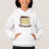 Morceau de gâteau Jaune Couche de gâteau au chocol (Devant)