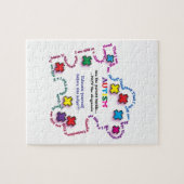 Morceau de puzzle d'autisme (Horizontal)