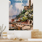 Morcote kustlijn, meer van Lugano, Zwitserland Poster (Keuken)