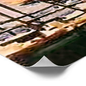 Morcote kustlijn, meer van Lugano, Zwitserland Poster (Hoek)