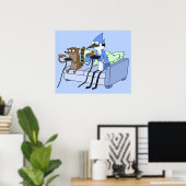 Mordecai en Rigby Pizza en Videogames Poster (Thuiskantoor)