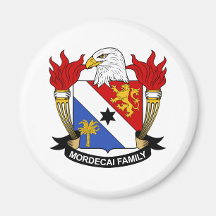 Mordecai Family Crest Magneet