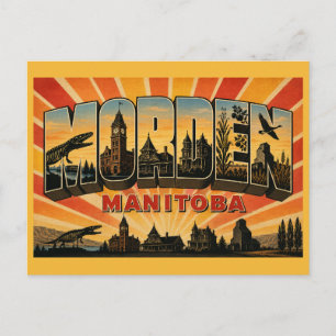 Morden Manitoba Festival Stad Briefkaart