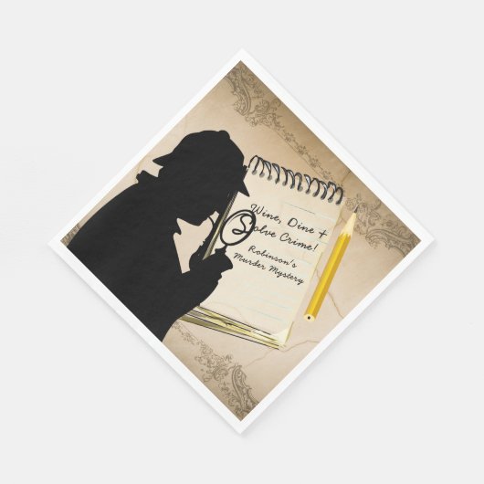 Mordmysterie Feestservetjes Persoonlijk 2 Servetten (Hoek)