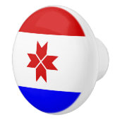 Mordovia Flag Keramische Knop (Rechts)