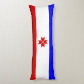 Mordovia Flag Lichaamskussen (Achterkant (Verticaal))