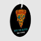 Mords le Bug Retro 8-Bit Pixel Pizza Joueur (devant)