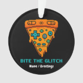 Mords le Bug Retro 8-Bit Pixel Pizza Joueur (devant)