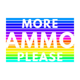 More Ammo Please (Rainbow) Trucker Hoed Pet