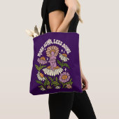 More Being Less Doing Self Care Floral Tote Bag (Dichtbij)