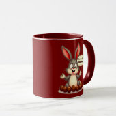 More Chocolate – Funny Easter Bunny - caneca Mok (Voorkant rechts)