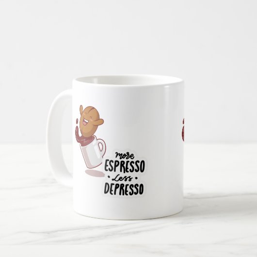More Espresso, Less Depresso Mug (Devant gauche)