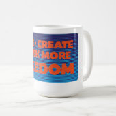 More Freedom Retro Koffiemok (Voorkant rechts)