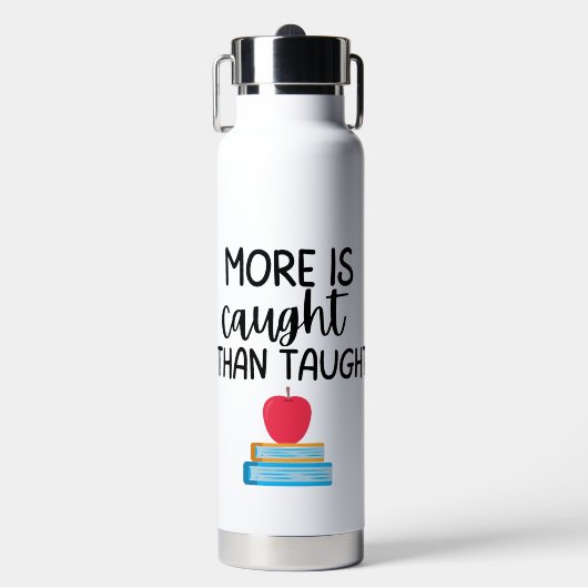 'More Is Caught Than Taught' Growth Leadership  Waterfles (Voorkant)