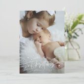 More Love This Christmas Photo Birth  Aankondiging (Staand voorkant)