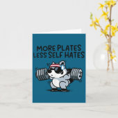 More Plates Less Self Hates Ssum Gym  Kaart (Gele Bloem)