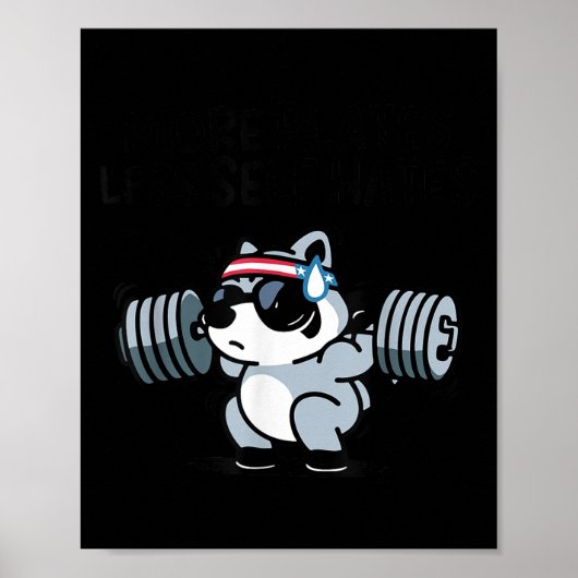 More Plates Less Self Hates Ssum Gym  Poster (Voorkant)