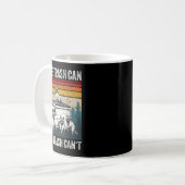 More Trash Can Less Trash Can't Retro Humor Funny Koffiemok (Voorkant links)