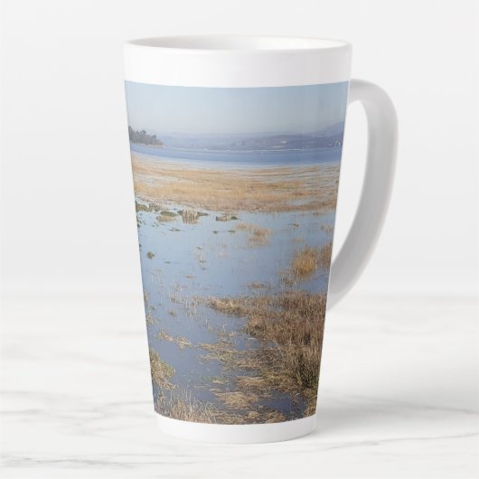 Morecambe Bay High Tide Latte Mug (Angle droit)