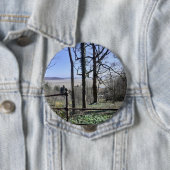 Morecambe Bay Uitzicht Round Badge Ronde Button 4,0 Cm (In situ)