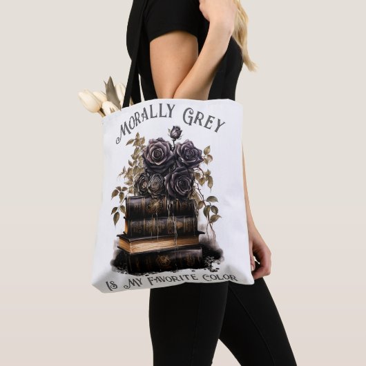 Moreel grijs is mijn favoriete kleur, boekenliefhe draagtas (Dichtbij)