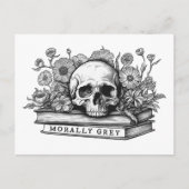 Moreel grijze romance boeken briefkaart (Voorkant)