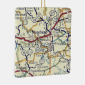 Morehead KY  Map Keramisch Ornament (Rechts)
