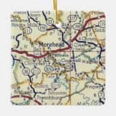 Morehead KY  Map Keramisch Ornament (Voorkant)