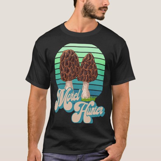 Morel Hunter  Fun Mushroom Hunting  1 T-shirt (Voorkant)