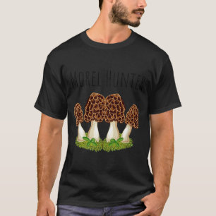 Morel jager paddestoelen jagen grappig morchella t-shirt