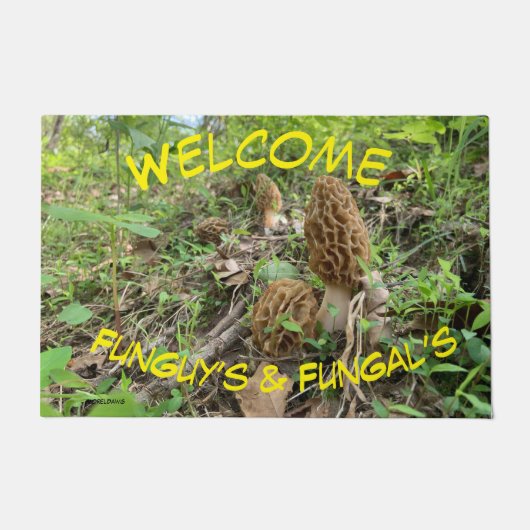 Morel Mushroom door deur Deurmat (Voorkant)