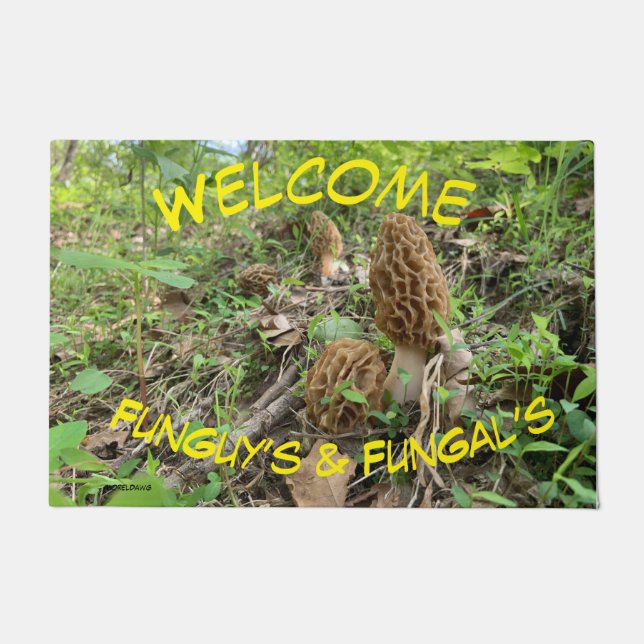 Morel Mushroom door deur Deurmat (Voorkant)