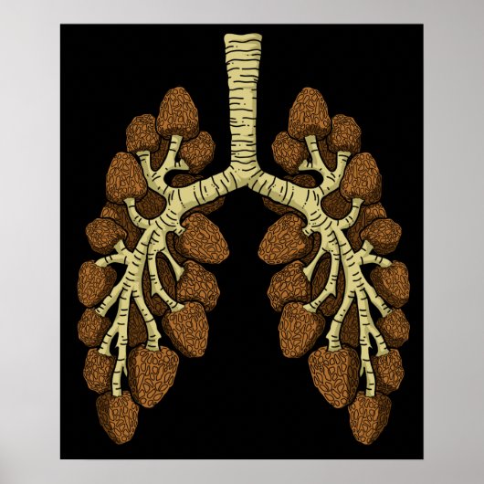 Morel Mushroom Gift Mannen Morel Mushroom Hunter Poster (Voorkant)