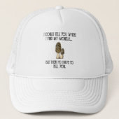 Morel Mushroom Hunter Funny Foraging Trucker Pet (Voorkant)