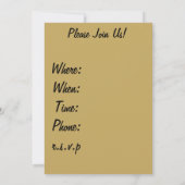 Morel Mushroom Hunting Invitation Kaart (Achterkant)