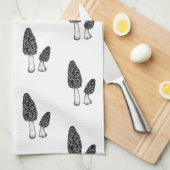 Morel Mushroom Kitchen Towel Theedoek (Quarter Fold)