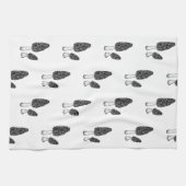 Morel Mushroom Kitchen Towel Theedoek (Horizontaal)