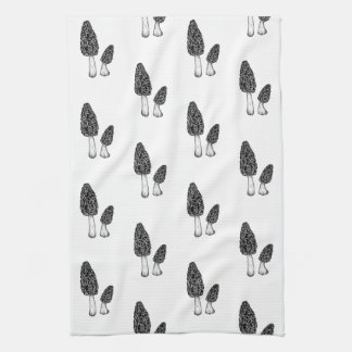 Morel Mushroom Kitchen Towel Theedoek