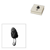 Morel Mushroom Rubberstempel (Gestempeld)