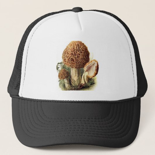 Morel Mushroom Trucker Hat Pet (Voorkant)