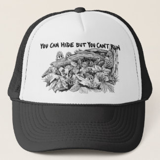 Morel Mushrooms B&W Trucker Hat Trucker Pet