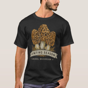 Morel Paddenstoelen Jachtseizoen Foerageren T-shirt
