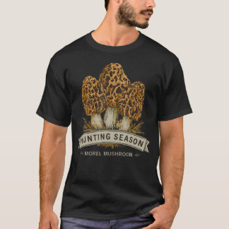Morel Paddenstoelen Jachtseizoen Foerageren T-shirt
